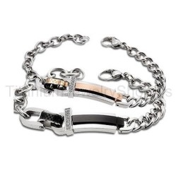 Pulseras De Titanio Love Forever Para Amantes