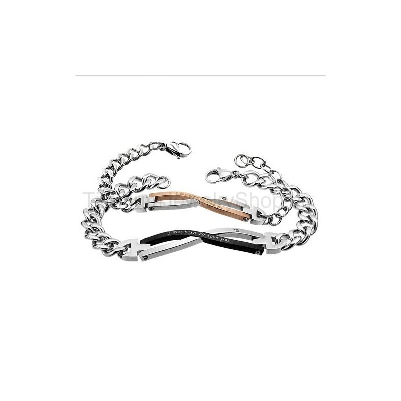 Pulseras De Titanio Para Amantes De "Nací Para Amarte" Pulseras De Titanio Para Amantes De "Nací Para Amarte"