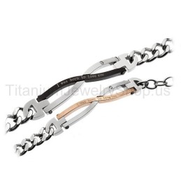 Pulseras De Titanio Para Amantes De "Nací Para Amarte"