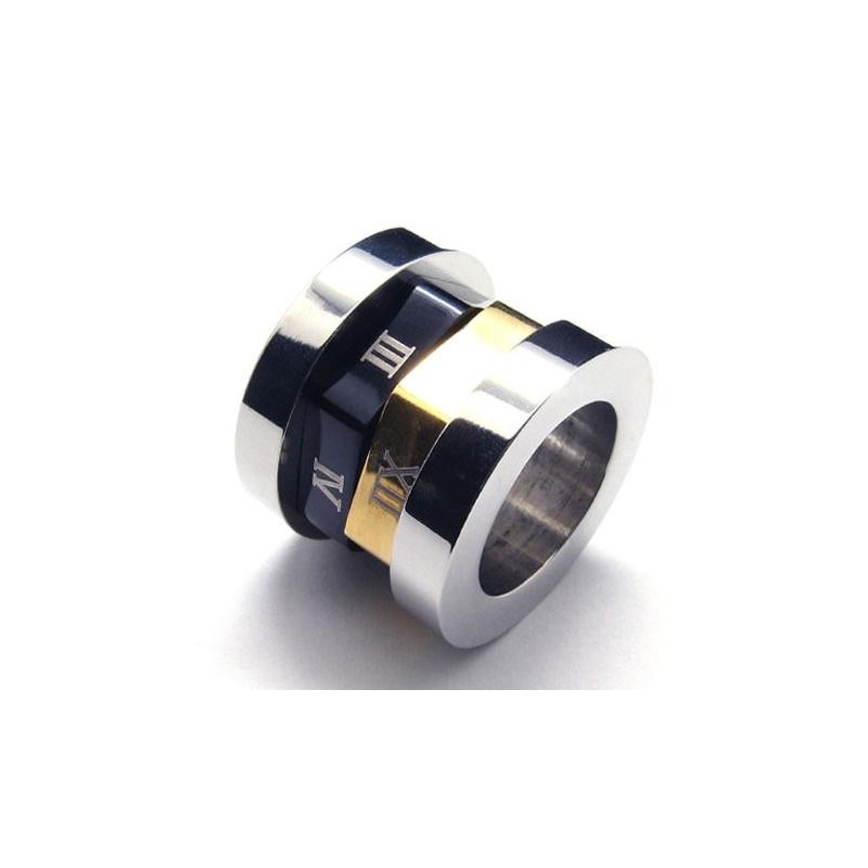 Colgante De Acero De Titanio Con Forma De Espiral Romana (Cadena Gratis)
