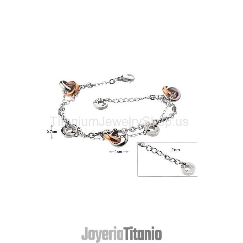 Pulsera De Titanio Para Mujer