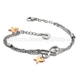 Pulsera De Titanio Para Mujer
