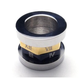 Colgante De Acero De Titanio Con Forma De Espiral Romana (Cadena Gratis)