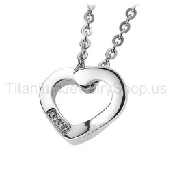 Colgante De Titanio Con Forma De Corazón
