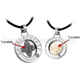 Colgantes Giratorios De Titanio Para Amantes