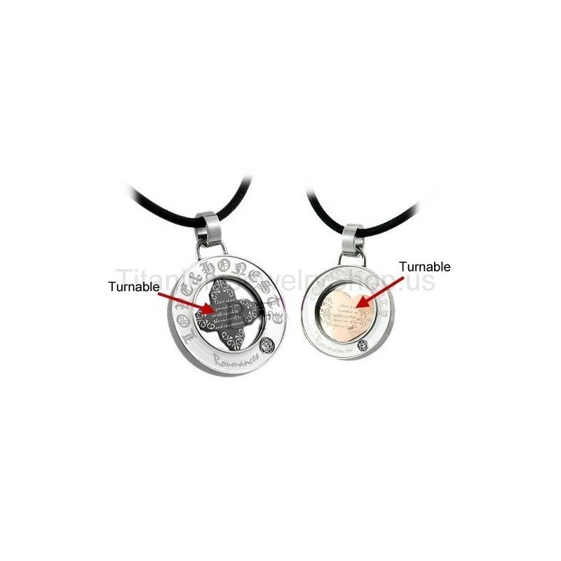 Colgantes Giratorios De Titanio Para Amantes