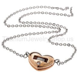 Colgantes De Titanio Para Amantes De La Amistad "Te Amo Tanto"
