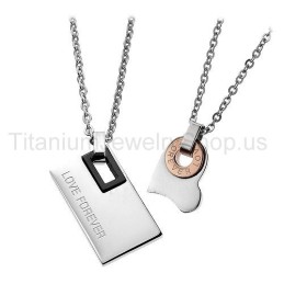 Colgantes De Titanio Love Forever Lovers