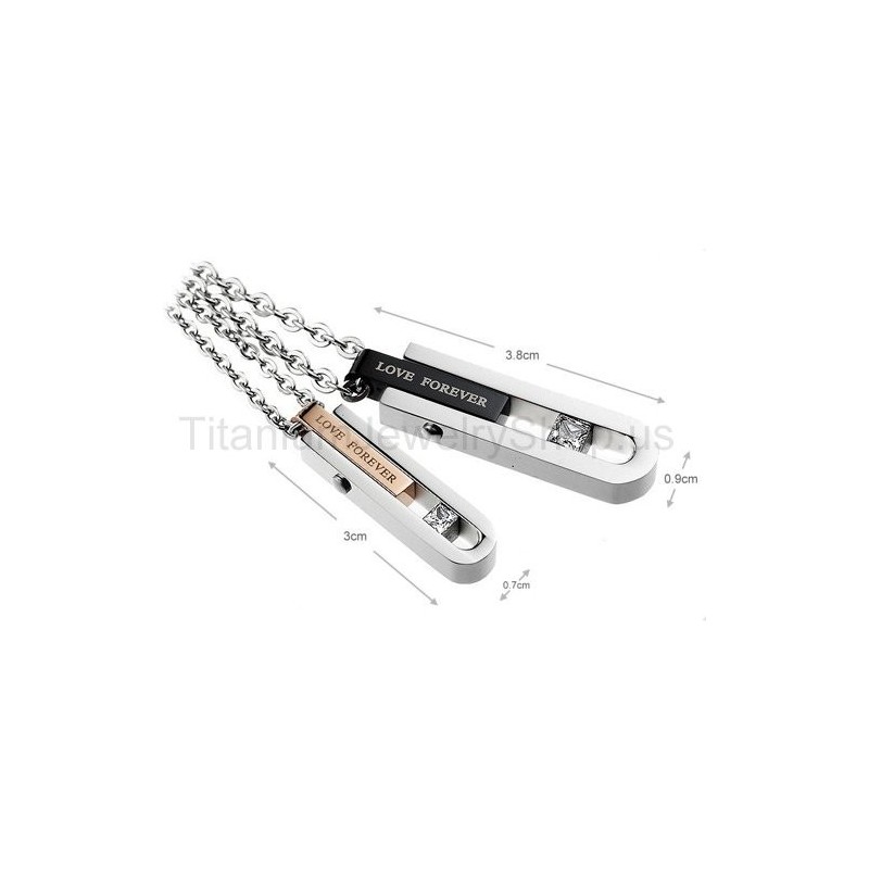 Colgantes De Titanio Love Forever Lovers