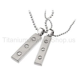 Colgantes Para Amantes De Titanio Puro