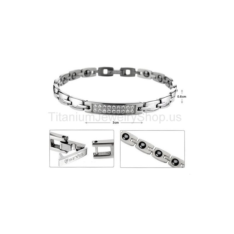Pulsera De Titanio Para Mujer De 7 Pulgadas Pulsera De Titanio Para Mujer De 7 Pulgadas
