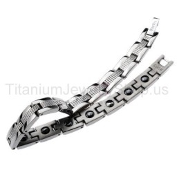 Pulsera De Titanio Para Mujer De 8 Pulgadas