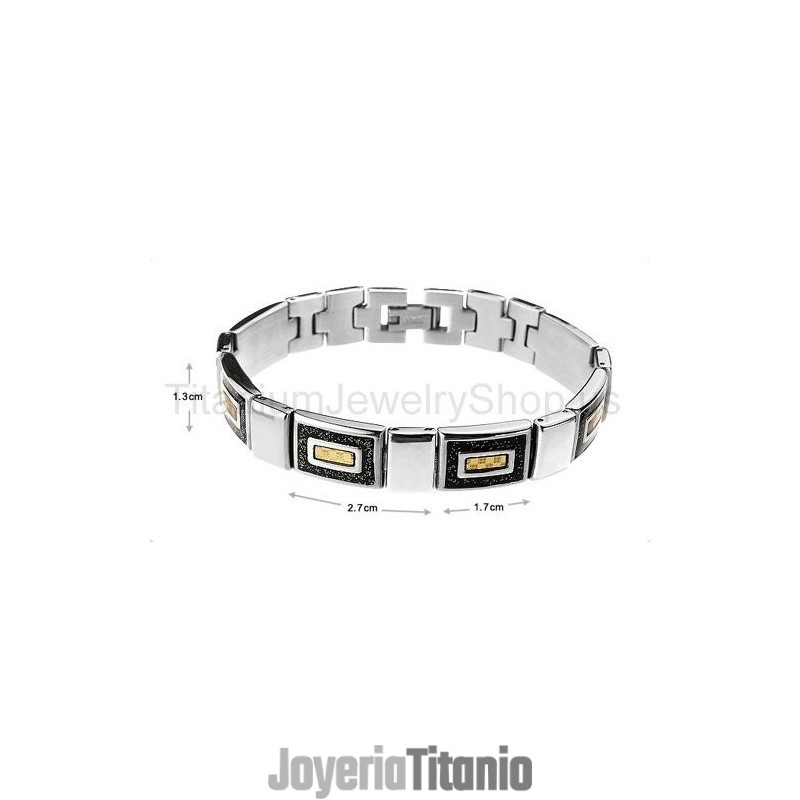 Pulsera De Titanio Para Hombre De 8,5 Pulgadas