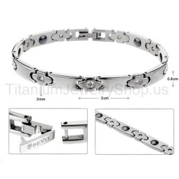 Pulsera De Titanio Para Mujer De 7 Pulgadas