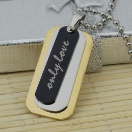 Collar Con Colgante De Titanio Puro De 3 Capas Para Hombre, Cadena De Regalo Gratis