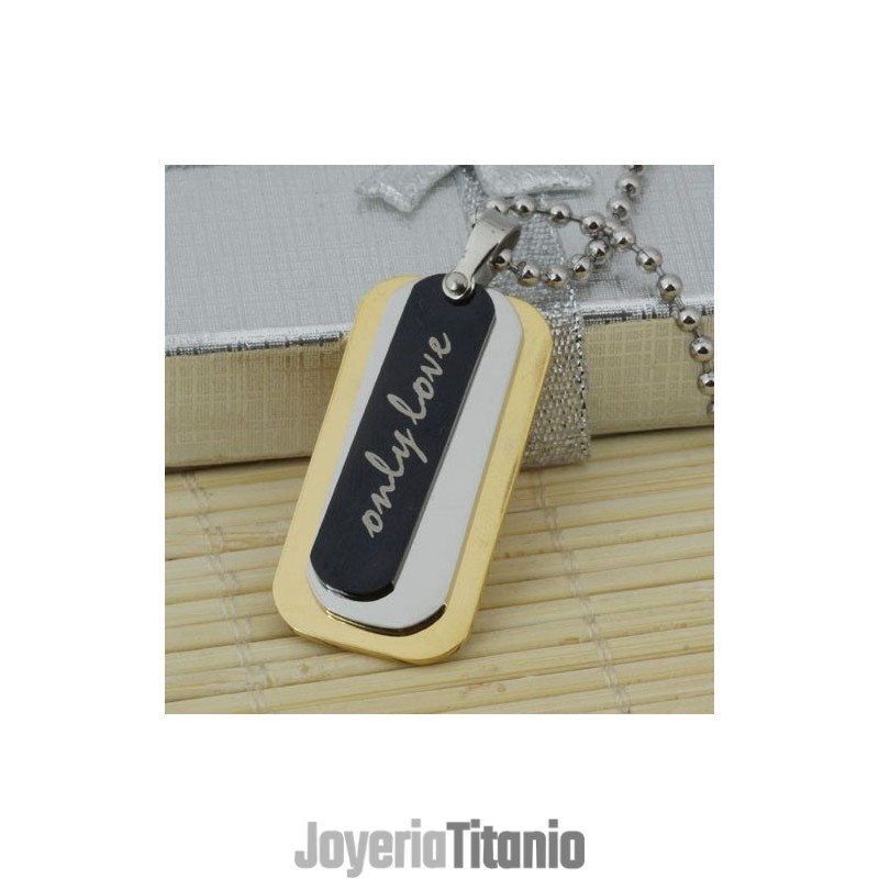Collar Con Colgante De Titanio Puro De 3 Capas Para Hombre, Cadena De Regalo Gratis