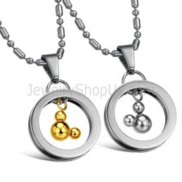 Colgantes De Mickey En Titanio, Plata Y Oro Con Cadenas Gratis 264
