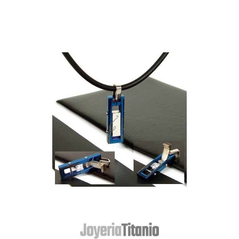 Colgante De Titanio Puro Con Piedra Preciosa Intercambiable Para Hombre Colgante De Titanio Puro Con Piedra Preciosa Intercambiable Para Hombre