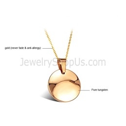 Colgante De Tungsteno Pulido De Oro Rosa Con Una Anchura De 720 Mm