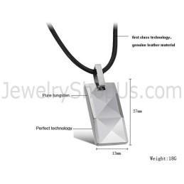 Colgante De Plata De Tungsteno Con Diseño Multifacético Intrincado C630