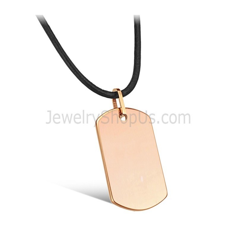 Colgante De Tungsteno En Oro Rosa C633