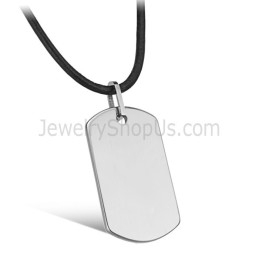 Colgante De Placa De Tungsteno De Plata C633