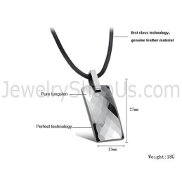Colgante De Plata De Tungsteno Pulido C632