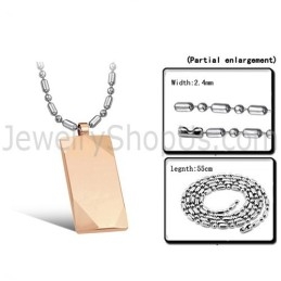 Colgante De Tungsteno Pulido En Oro Rosa C638