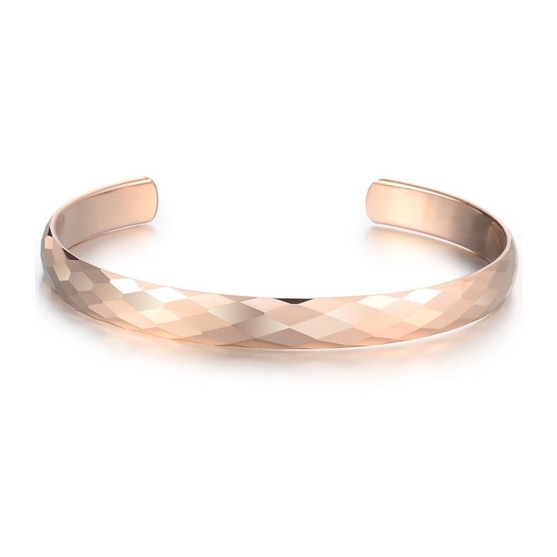Brazalete De Tungsteno En Oro Rosa Pulido C895 Brazalete De Tungsteno En Oro Rosa Pulido C895