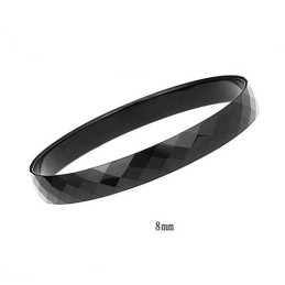 Brazalete De Tungsteno Negro Pulido C888