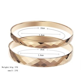 Brazalete De Tungsteno En Oro Rosa De Alto Brillo C892