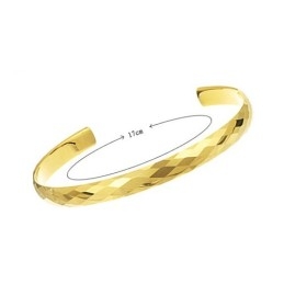 Pulsera De Pareja Con Diseño Multifacético Intrincado De Oro Y Tungsteno Pulido C893