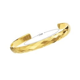 Pulsera De Pareja Con Diseño Multifacético Intrincado De Oro Y Tungsteno Pulido C893