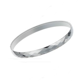 Brazaletes De Pareja De Plata De Tungsteno Pulido C890