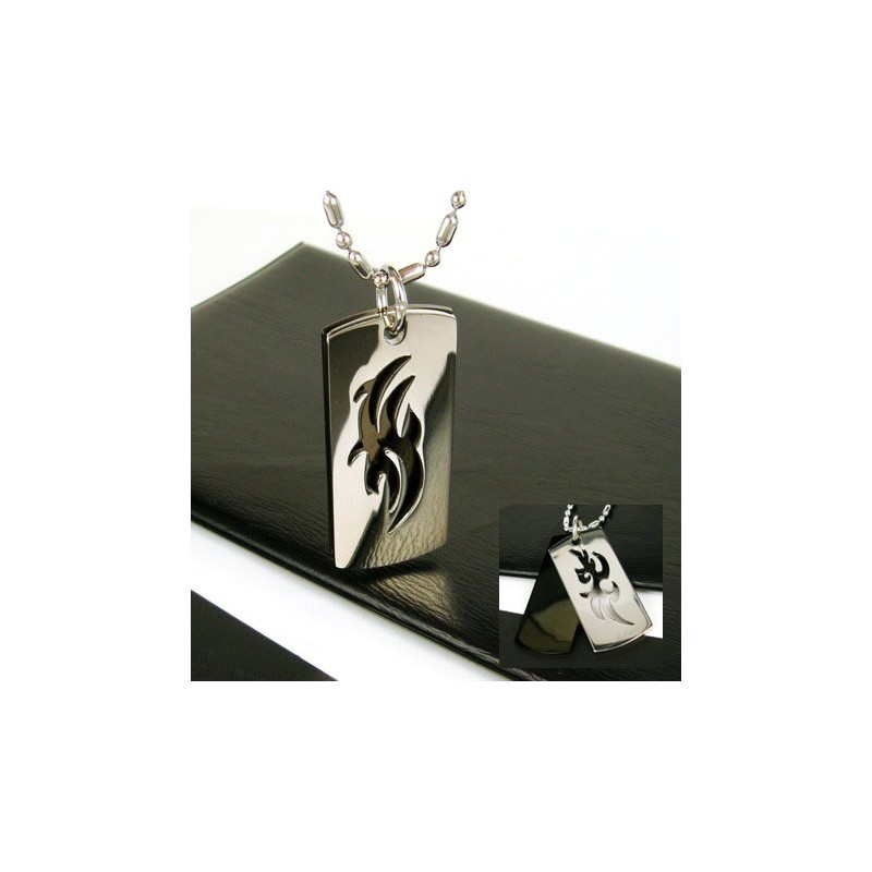 Collar Con Colgante De Titanio Puro Con Símbolo De Dos Capas Para Hombre, Cadena Gratis Collar Con Colgante De Titanio Puro Con Símbolo De Dos Capas Para Hombre, Cadena Gratis