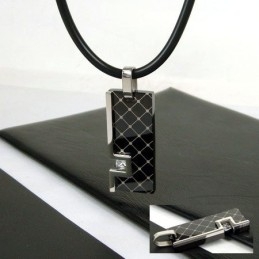 Collar Con Colgante De Titanio Puro Y Piedras Preciosas Para Hombre, Regalo Único