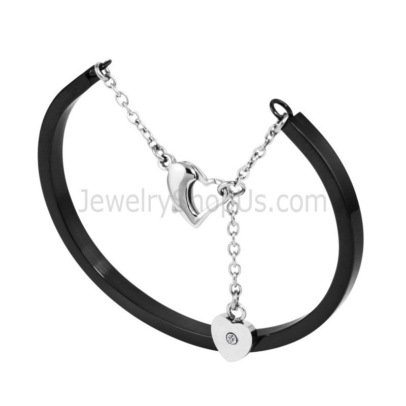Brazalete Ajustable De Tatanium (Negro, Plata, Oro Rosa) Bg810