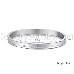 Brazaletes De Pareja "Love" De Tatanium Con Pedrería C874