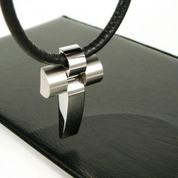 Colgante De Titanio Giratorio Con Forma De Cruz De 4 Piezas Con Brillo De Cool Man