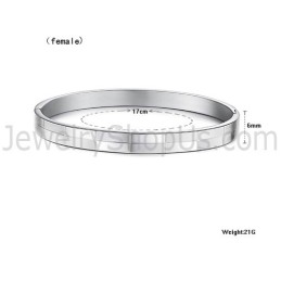 Brazaletes De Pareja De Rejilla Simple De Tatanio C855