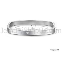 Brazaletes De Pareja "Foreverlove" De Tatanium Square C865