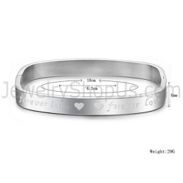 Brazaletes De Pareja "Foreverlove" De Tatanium Square C865