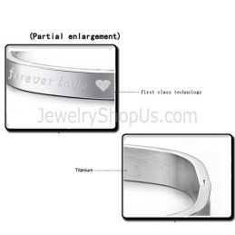 Brazaletes De Pareja "Foreverlove" De Tatanium Square C865