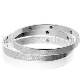 Brazaletes De Pareja Con Energía Magnética Y Cruz De Tatanio C716