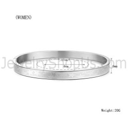 Brazaletes De Pareja De Tatanio Con Estrellas C863