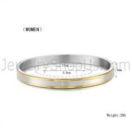 Brazaletes De Pareja "Amor Verdadero Para Siempre" En Tatanium Negro Y Dorado Con Pedrería C875