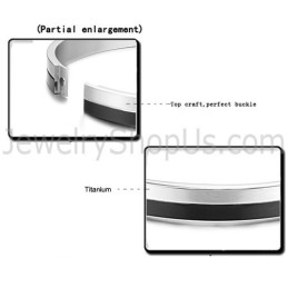 Brazaletes De Tatanium Black Y Couple C822