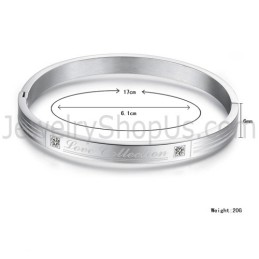 Pulseras De Pareja Tatanium "Colección Amor" Con Pedrería C849