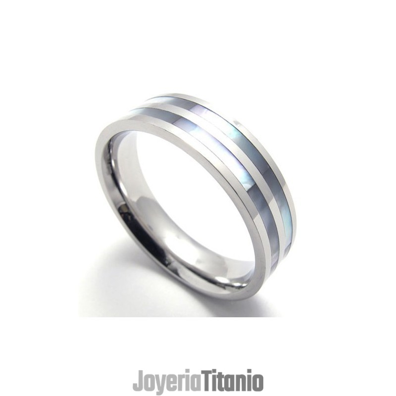 Dos Anillos De Titanio Pulido