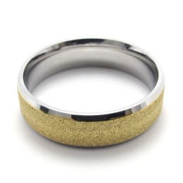 Anillo De Titanio Con Perla De Color